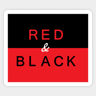 RED & BLACK (hzone) Sticker